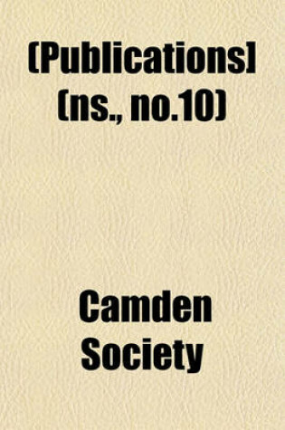 Cover of [Publications] Volume NS., No.10