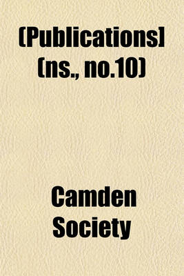 Book cover for [Publications] Volume NS., No.10