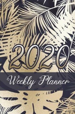 Cover of Gold Palm Leaf Weekly Planner