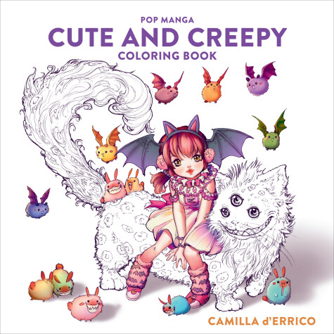 Book cover for Pop Manga Cute and Creepy Coloring Book