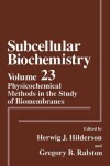 Book cover for Physicochemical Methods in the Study of Biomembranes