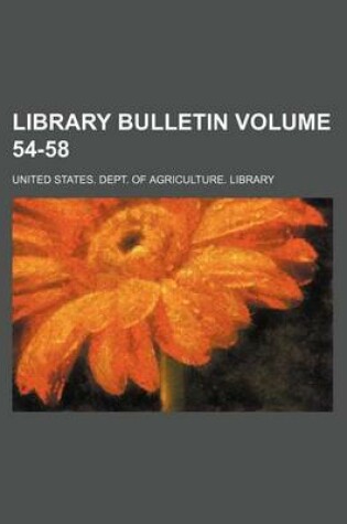 Cover of Library Bulletin Volume 54-58