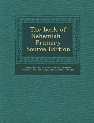 Book cover for The Book of Nehemiah - Primary Source Edition