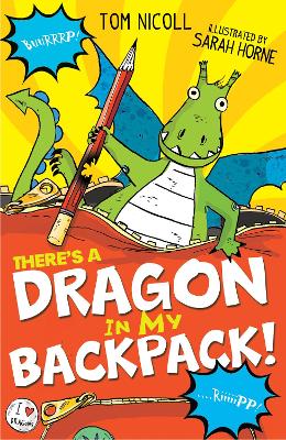 Book cover for There's a Dragon in my Backpack!