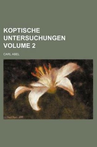 Cover of Koptische Untersuchungen Volume 2