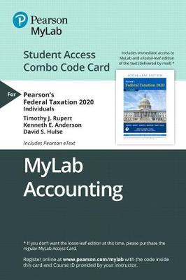 Book cover for Mylab Accounting with Pearson Etext -- Combo Access Card -- For Pearson's Federal Taxation 2020 Individuals