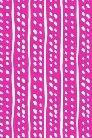 Cover of Journal Notebook White Lines and Spots Pattern 4