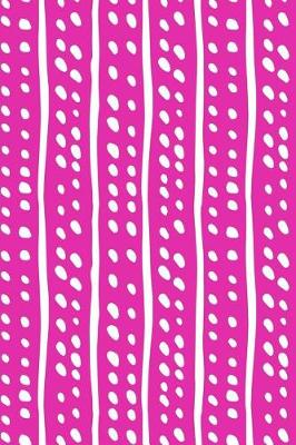 Cover of Journal Notebook White Lines and Spots Pattern 4