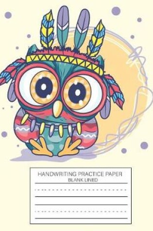 Cover of Handwriting Practice Paper Blank Lined