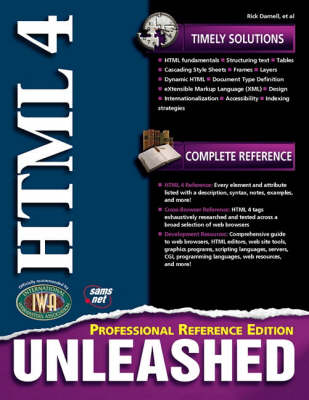 Book cover for HTML 4 Unleashed, Professional Reference Edition