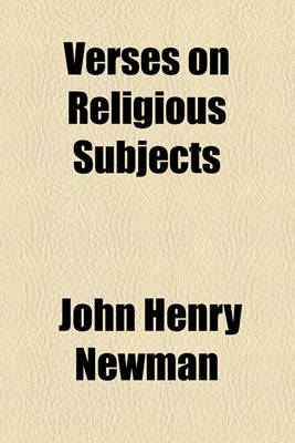 Book cover for Verses on Religious Subjects