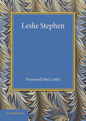 Book cover for Leslie Stephen