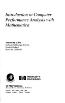 Cover of Introduction to Computer Performance Analysis with Mathematica