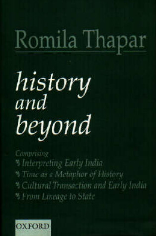 Cover of History and Beyond