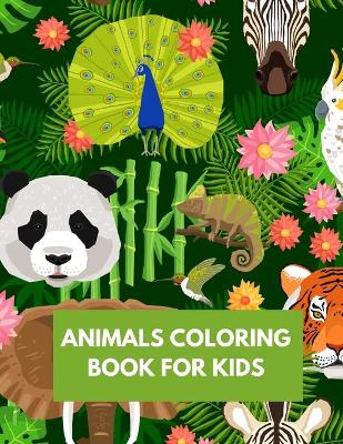 Book cover for Animals Coloring Book for Kids