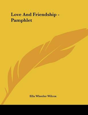 Book cover for Love and Friendship - Pamphlet