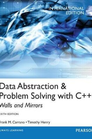 Cover of Data Abstraction & Problem Solving with C++ (Subscription)