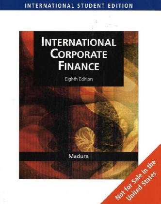 Book cover for International Corporate Finance