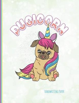 Book cover for Pugicorn Handwriting Paper