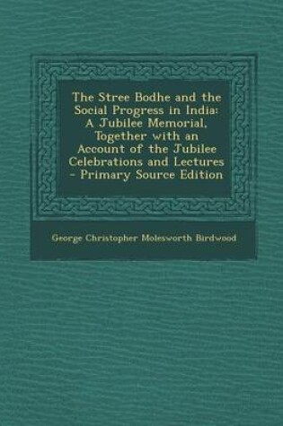 Cover of The Stree Bodhe and the Social Progress in India