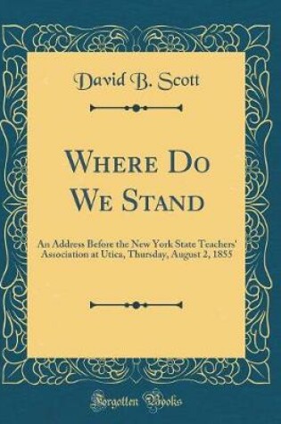 Cover of Where Do We Stand