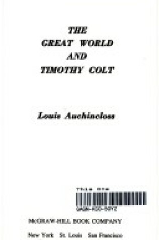 Cover of The Great World and Timothy Colt