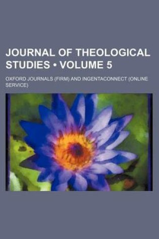 Cover of Journal of Theological Studies (Volume 5)