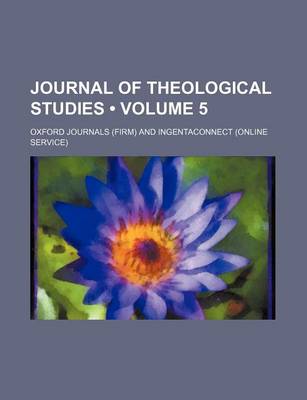 Book cover for Journal of Theological Studies (Volume 5)