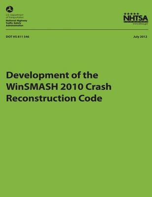 Cover of Development of the WinSMASH 2010 Crash Reconstruction Code