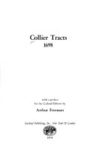 Cover of Collier Tracts 1698