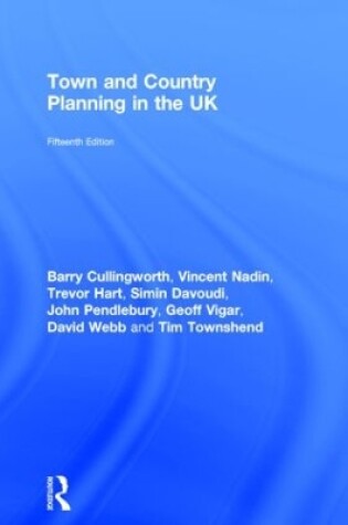 Cover of Town and Country Planning in the UK