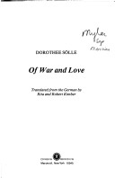 Book cover for Of War and Love