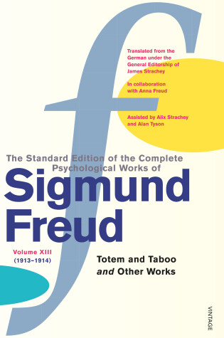 Cover of The Complete Psychological Works of Sigmund Freud, Volume 13