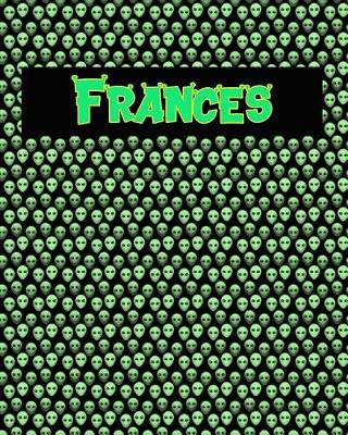 Book cover for 120 Page Handwriting Practice Book with Green Alien Cover Frances