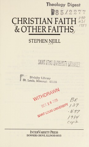 Book cover for Christian Faith and Other Faiths