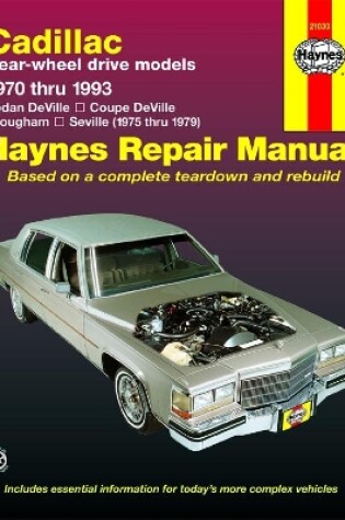 Cover of Cadillac RWD petrol DeVille/Coupe/Sedan DeVille (70-85), Brougham (70-93) & Seville (75-79) USA