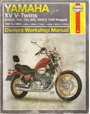 Cover of Yamaha XV535 Through 1100 Owners Workshop Manual