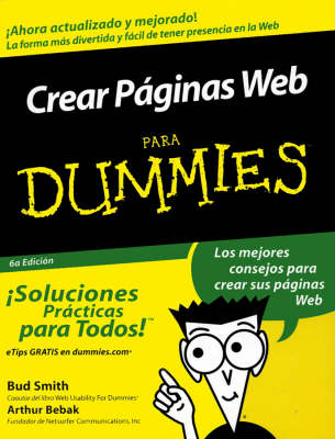 Cover of Crear Páginas Web Para Dummies