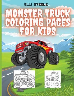 Book cover for Monster Truck Coloring Pages for Kids