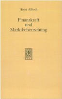 Book cover for Finanzkraft Und Marktbeherrschung