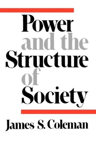 Cover of Power and the Structure of Society