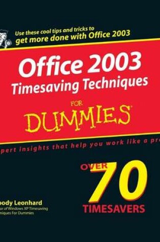 Cover of Office 2003 Timesaving Techniques for Dummies