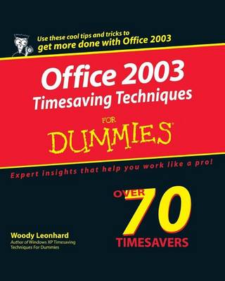 Book cover for Office 2003 Timesaving Techniques for Dummies
