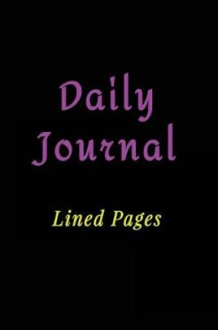 Cover of Daily Journal Lined Pages