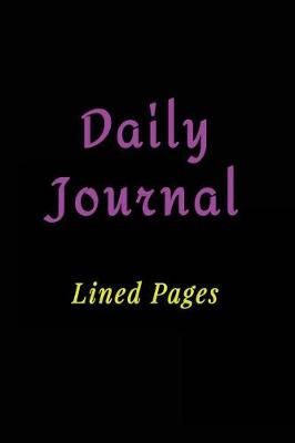Book cover for Daily Journal Lined Pages