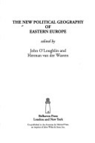 Cover of The New Political Geography of Eastern Europe