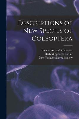 Cover of Descriptions of New Species of Coleoptera