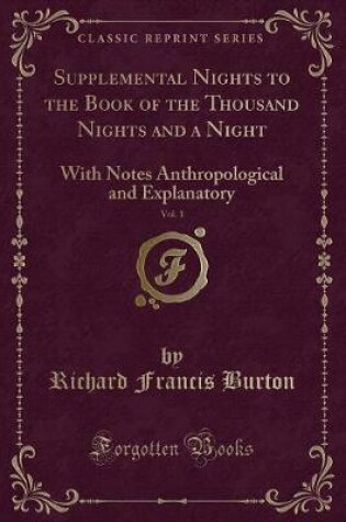 Cover of Supplemental Nights to the Book of the Thousand Nights and a Night, Vol. 1