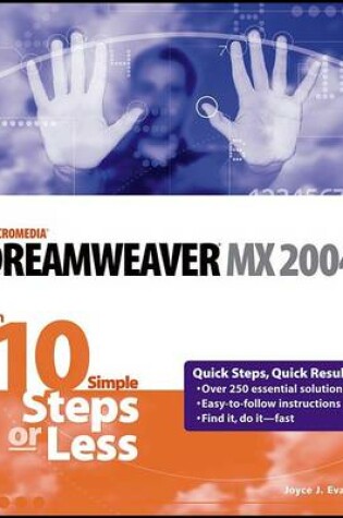 Cover of Dreamweaver MX 2004 in 10 Simple Steps or Less