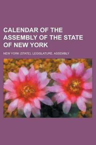 Cover of Calendar of the Assembly of the State of New York